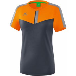 1082015-t-shirt-da-donna-erima-squad-arancione-grigio-scuro-grigio-chiaro