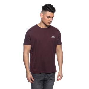 188505-21-t-shirt-alpha-industries-basic-small-logo-marrone-bruciato