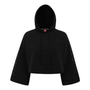 3030ci0-005-felpa-da-donna-con-cappuccio-kappa-authentic-allas-nero