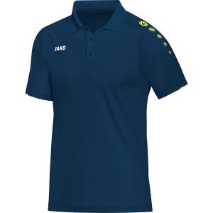 6350-u-42-polo-jako-classico-blu-notte-giallo-limone
