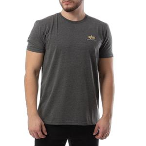 188505-315-t-shirt-alpha-industries-basic-small-logo-nero-screziato