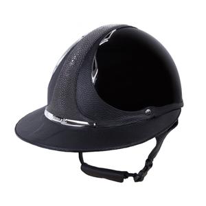 ecl-premgblks-cla-cappello-da-equitazione-con-visiera-polo-lucido-antares-shagreen-premium-nero
