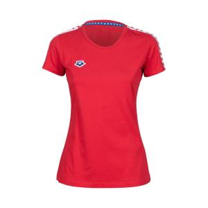 001225-401-t-shirt-da-donna-arena-team-rosso-bianco-rosso