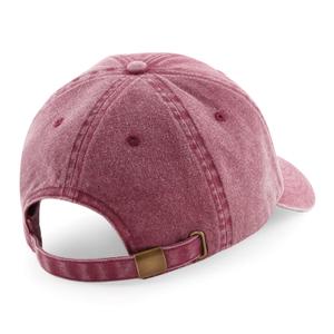 b655-vintagered-cappello-da-baseball-vintage-a-basso-profilo-beechfield-rosso-vintage-tu