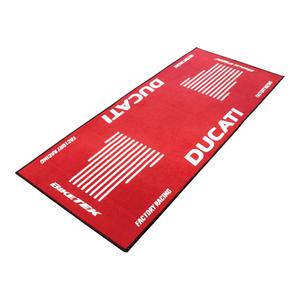 grgmat41-tappeto-ambientale-biketek-series-3-ducati-logo-rosso-bianco-190x80-cm
