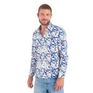 52718-b-bleu-camicia-con-stampa-di-grandi-fiori-camberabero-b-blu