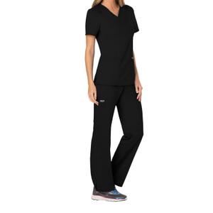 chwwe610-black-t-shirt-da-donna-con-cuore-cherokee-nero