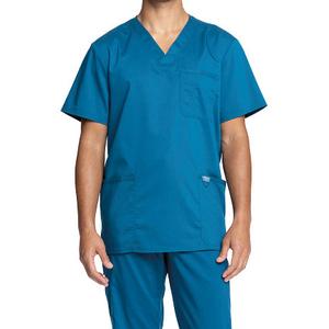 chwwe670-caribbeanblue-t-shirt-con-scollo-a-v-cherokee-blu-caraibico
