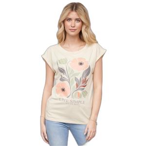 25016006-00208-t-shirt-da-donna-cloud5ive-77-live-simple-sand-bianco-sporco