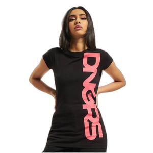 dlts3022-03973-t-shirt-da-donna-dangerous-dngrs-classic-nero-rosa