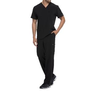 dke645-black-t-shirt-con-scollo-a-v-dickies-medical-nero