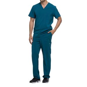 dke645-caribbeanblue-t-shirt-con-scollo-a-v-dickies-medical-blu-caraibico-bleu