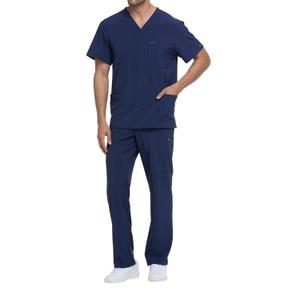 dke645-navy-t-shirt-con-scollo-a-v-dickies-medical-blu-marino