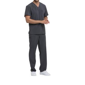 dke645-pewter-t-shirt-con-scollo-a-v-dickies-medical-peltro-grigio