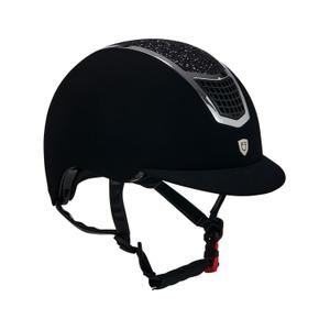 etu00005-black-silver-casco-da-bici-da-equitazione-equestro-eclipse-stone-mat-rowel-fitting-nero-argento