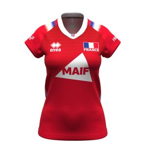 smap6c0361300frv-maglia-da-libero-da-donna-francia-2024-25-rosso-reale-bianco