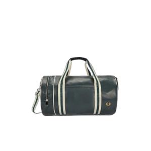 fpl7255-t11-zaini-trolley-fred-perry-classic-barrel-vert-nuit-ecru-tu