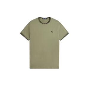 fpm1588-y64-t-shirt-con-doppio-profilo-fred-perry-olivmnt-ngtgreen