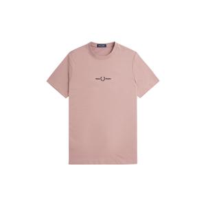 fpm4580-s52-t-shirt-fred-perry-emboidered-rosa-scuro