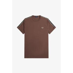 fpm4613-u85-maglietta-con-banda-a-contrasto-fred-perry-carrington-road-brick-grigio-caldo