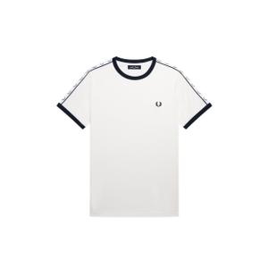 fpm4620-129-t-shirt-con-finiture-a-contrasto-e-strisce-fred-perry-129-bianco-neve