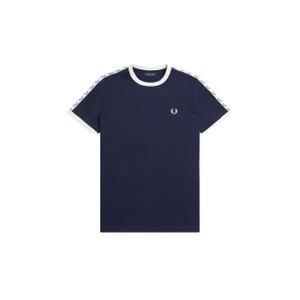 fpm4620-266-t-shirt-con-finiture-a-contrasto-e-strisce-fred-perry-266-blu-carbone