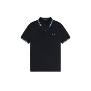 fpmm3600-y60-t-polo-a-doppio-bordo-fred-perry-navy-mint-blue