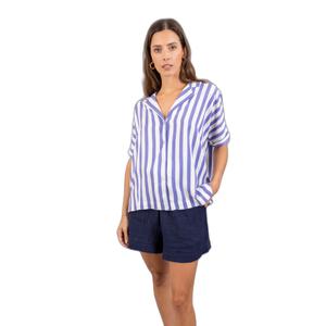 gogo-rayures-bleues-camicia-da-donna-bizance-gogo-strisce-blu