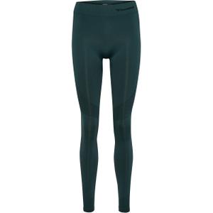 216772-6236-leggins-a-vita-alta-da-donna-senza-cuciture-hummel-shaping-verde