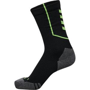 231587-1015-calze-da-allenamento-basse-per-bambini-hummel-pro-geco-nero-verde-31-34