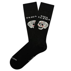 jl0657-black-calzini-jimmy-lion-frida-viva-la-vida-nero