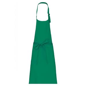 k8000-kellygreen-grembiule-kariban-polycoton-sans-poche-verde-scuro-tu