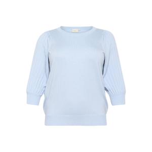 10582202-164016-maglione-da-donna-con-3-4-di-zip-kaffe-curve-loni-soft-chambray