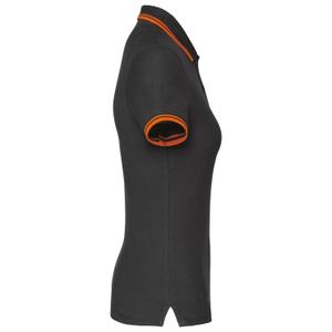 k273-darkgrey-orange-polo-donna-a-righe-kariban-grigio-scuro-arancione