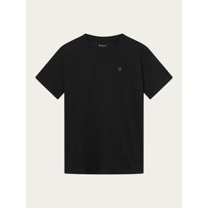 1010605-1300-t-shirt-con-distintivo-knowledgecotton-apparel-loke-getto-nero