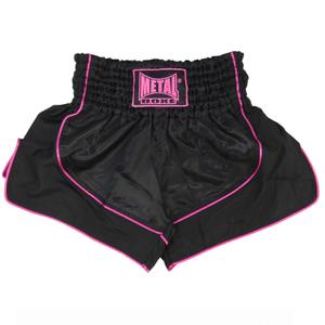 mbtex104np-pantaloncini-da-thai-boxe-per-donna-metal-boxe-nero-rosa