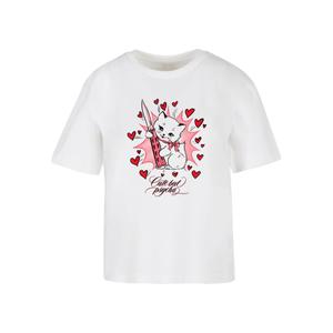 mst174-00220-t-shirt-da-donna-miss-tee-psycho-kitty-bianco