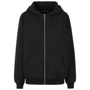 mst280-00007-felpa-con-cappuccio-zip-morbida-donna-miss-tee-peace-sign-emb-nero
