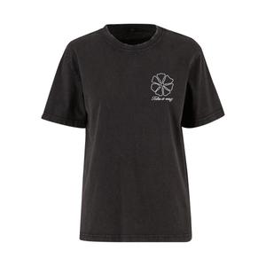 mst377-00007-t-shirt-da-donna-miss-tee-one-line-flowers-nero