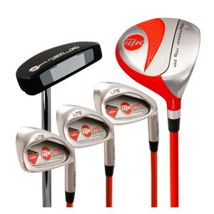 mkdjsetmk2r53-set-da-golf-1-2-serie-destro-per-bambini-mkids-pbs-rosso-argento-135-cm