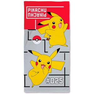 5904209601561-telo-mare-in-cotone-nintendo-pokemon-pikachu-grigio-rosso-140x70-cm