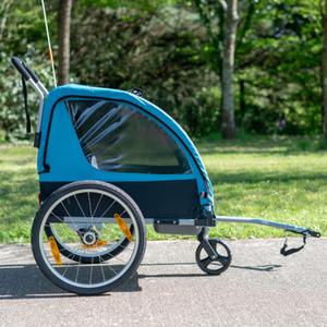 520135-rimorchio-per-biciclette-2-in-1-optimiz-blu-nero-137x80x85-cm