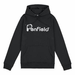 pfd0035-b91-felpa-con-cappuccio-penfield-bear-chest-print-grigio-scuro