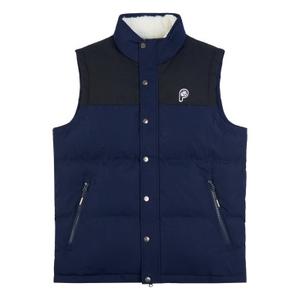 pfd0054-203-gilet-trapuntato-con-collo-a-imbuto-penfield-bear-cut-and-sew-blu-nero