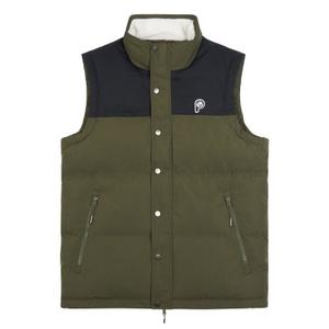 pfd0054-407-gilet-trapuntato-con-collo-a-imbuto-penfield-bear-cut-and-sew-verde-nero