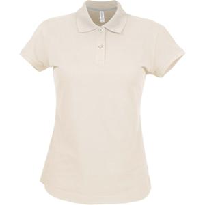 k242-lightsand-polo-donne-maniche-corte-kariban-beige-chiaro