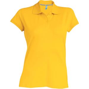 k242-yellow-polo-donna-a-maniche-corte-kariban-giallo