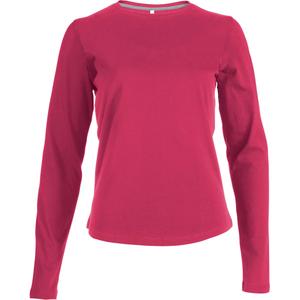 k383-fuchsia-t-shirt-maniche-lunghe-donna-kariban-girocollo-rosa-fucsia