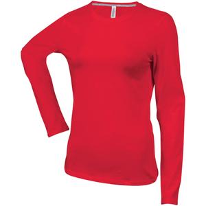 k383-red-t-shirt-maniche-lunghe-donna-kariban-girocollo-rosso