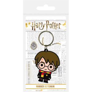 616har013-portachiavi-in-gomma-per-bambini-pyramid-harry-potter-chibi-nero-marrone-tu
